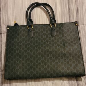 Elegant Black And Blue Tote Bag